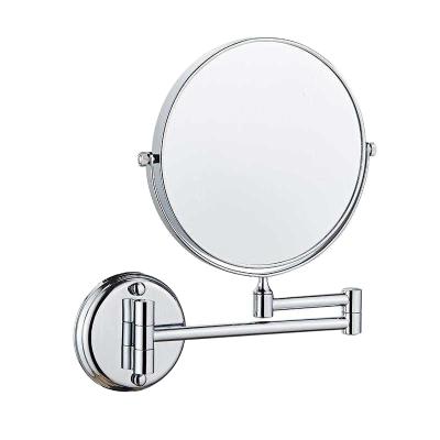 China Magnifying Mirror Led Bathroom Wall Mounted Bathroom Freely Rotate Two Sides Using Folded Mirror To Make Up for sale