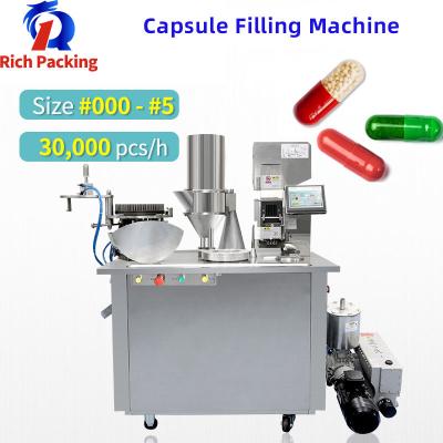 Cina 30000 Pcs/H Capsule Filler Filler Machine Semi Automatic Lab in vendita