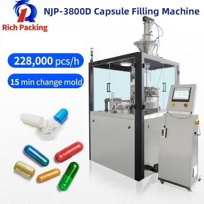 Cina NJP-3800D Macchina di rifornimento per capsule facile da usare farmaceutica automatica in vendita