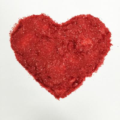 China Sugar Gum Glitter A Grade Compressed Grade Guaranteed Red Edible Glitter Cake Topper Glitter Decoration for sale