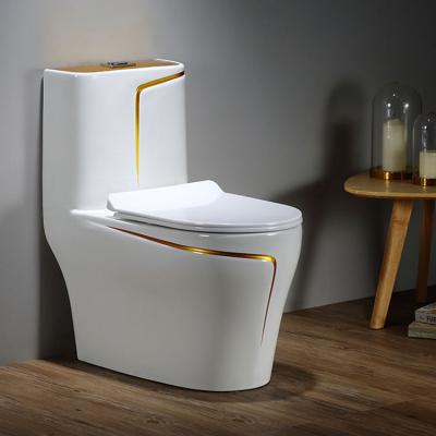 China Wholesale Style Double Flush Ceramic Modern Style Bathroom One Piece Flush Toilet for sale