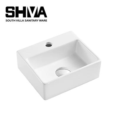 China Modern Desgin Above Counter Square Porcelain Art Basin Bathroom Cabinet Sanitary Ware For Sale for sale