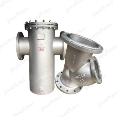 China food & Beverage factory pipe line with price basket filter for water for sale