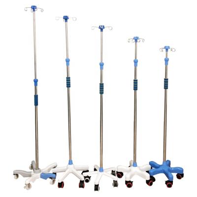 China Factory Supply Modern Direct Medical Portable IV Pole / IV Stand Convenient Drip Stand With Wheels on sale for sale