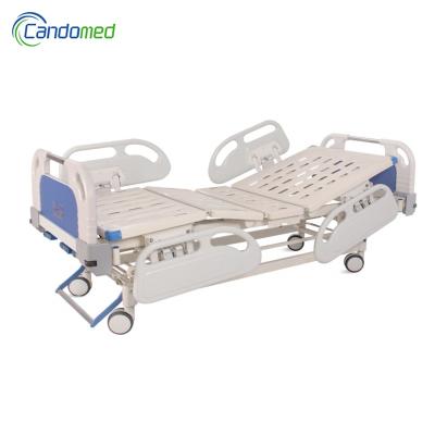 China Medical rehabilitation center cheap price 3 function adjustable manual hospital bed with three cranks for sale for sale