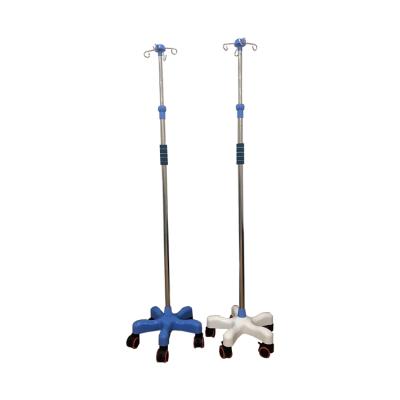 China Factory Wholesale Modern Heavy Duty Medical IV Pole Stand Adjustable Infusion Stand Convenient and Durable Drip Rack Set for sale