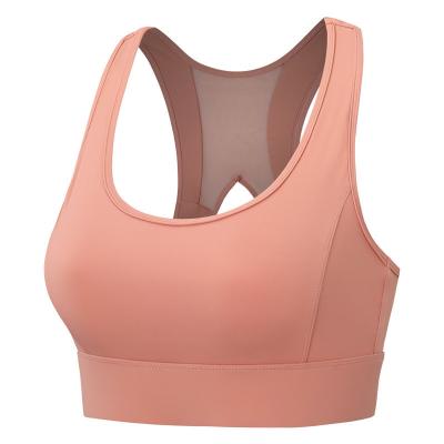 China 2022 Latest Style Breathable Nylon Breathable Support Ladies High Sexy Plus Size Sports Bra for sale