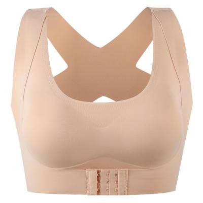 China Breathable Underwear Shockproof Fitness Posture Corrector Sports Bra Front Closure Corset Women Padded Lift Up Bra for sale