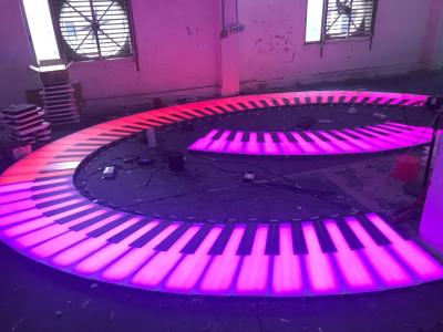 China Piano Key LED Dance Floor With High Brightness Lighting , Special Effects LED Stage Light for sale