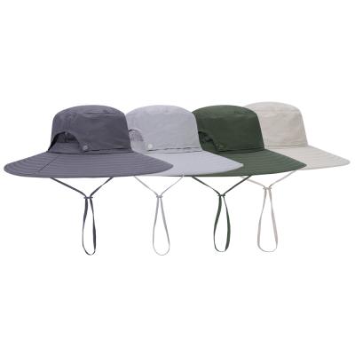 China Character Hat Man Outdoor Fishing Nylon Fishing Bucket Hat Outdoor Beach Hats Sun Alpine Hat for sale