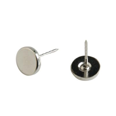 China Wholesale stainless steel flat pin door shopping mall anti-theft flat head pin with hard tag steel nail for sale