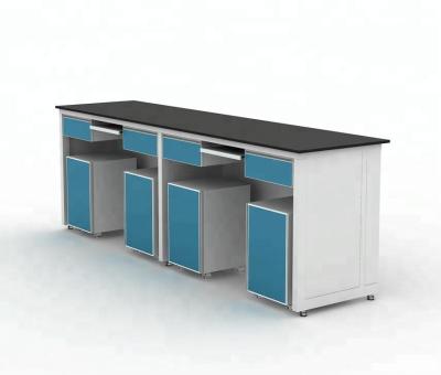 China Longevity China Quality Steel And Wood Dental Lab Bench With Movable Drawers for sale