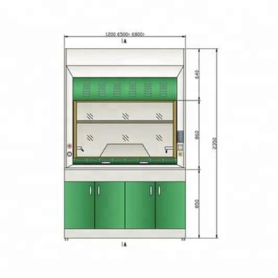 China Medicine lab lab piped chemical vapor cupboard in lab cabinets for sale