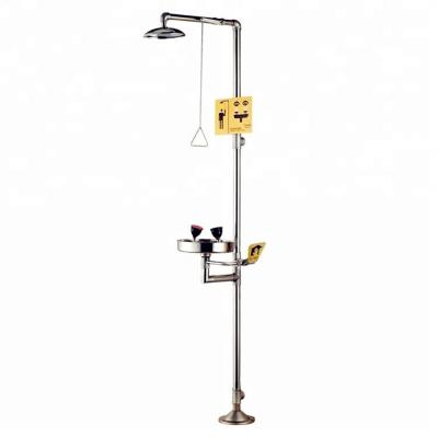 China Portable SUS304 Laboratory Safety Emergency Shower With Eye Sink Manufacturer for sale