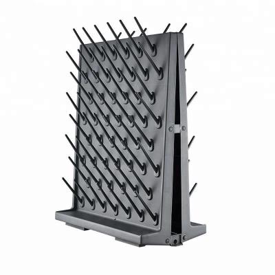 China Corrosve-resistance platform mounted double face lab plastic pegboard drying rack for medical use bench for sale