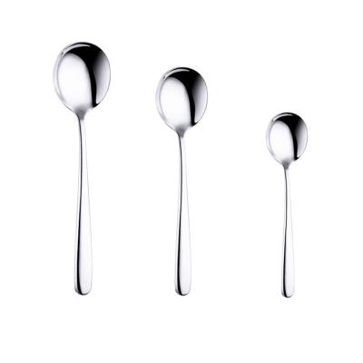 China Viable Loose Metal Silver Dessert Spoon Camping Fork Eating Utensil Travel Cutlery for sale