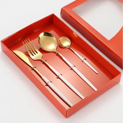 China Sustainable Stainless Steel Spoons And Forks Set Stainless Flatware Set For Wedding Party And Hotel for sale