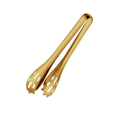 China Viable Hot Sale Gold Multifunctional Food Tongs 304 Stainless Steel Serving Tongs for sale