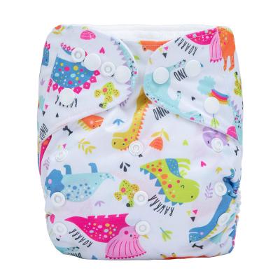 China LC-DD388 Printed Cloth Baby Reusable Eco Friendly Diapers Wholesale Washable Diapers for sale