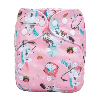 China LC-DD384 Baby Printed Reusable Washable Cloth Diapers Eco-Friendly Diapers Wholesale Diapers for sale