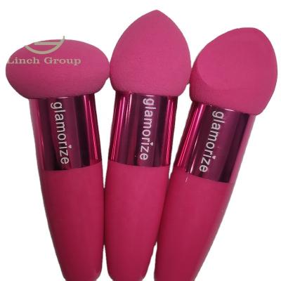 China Soft Touch Makeup Sponge Brush Eyeshadow Applicator Eye Blender Brush with Handle for sale