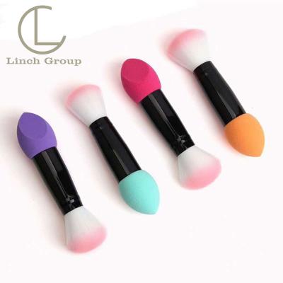 China Soft Touch Dual End Makeup Brushes , Beauty Foundation Blender And Powder Brush Latex Sponge for sale