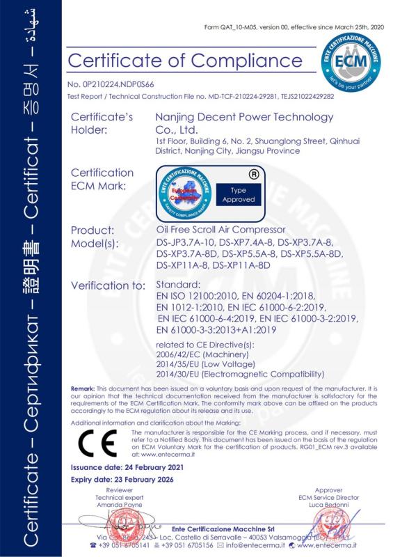 CE - Jiangsu Saintek Co., Ltd.