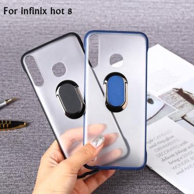 China Style: 2019 Business Borderless Ring For Infinix hot8/X650 Case Ring Mobile Phone Case For S5/X652 Shockproof Magnetic PC+TPU Back Cover Wholesale for sale