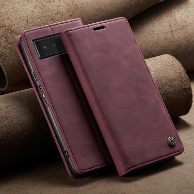 China CaseMe 2022 Shockproof Magnetic Cell Phone Leather Case Flip Phone Holster Card Slots For Xiaomi Redmi K40/K40 Pro Cover Device for sale