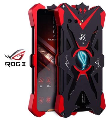 China Business ZIMON New Upgrade Design For ASUS ROG Phone 2 Gaming Cell Phone Case Full-metal Anti-fall Upgrade Case For shark2/2pro Black Cases for sale