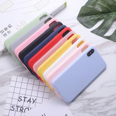 China Protective Shockproof Soft TPU Phone Case For Vivo X70 Slim Matte Solid Color Creative Inclusive Soft Shell Anti-drop Mobile Phone Case for sale