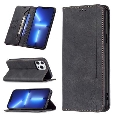 China 2021 Shockproof New Auto Magnetic Business Flip Leather Cell Phone Case For VIVO Y21/Y21S/Y33S Cover Device Shell With Card Slots for sale