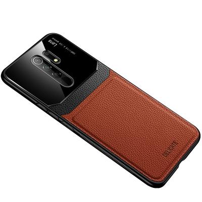 China Rear Mirror Coque Shockproof Back Cover PC Shockproof High Leather Phone Camera Protective Case For OPPO A11X/A9 2020/A15/Reno5/find-x3/X3P for sale