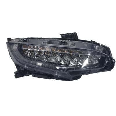 China Hot Selling Symmetrical Car Projector Full Led Headlights Honda Civic 2016 Headlamp 2017 2018 2019 2020 for sale