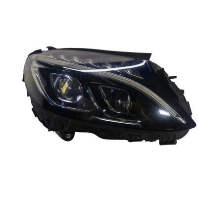 China Symmetrical LED Headlight For Mercedes Benz W205 C Class Auto Parts Lamp Light Harness Boutique Car Headlights 2015-2018 for sale