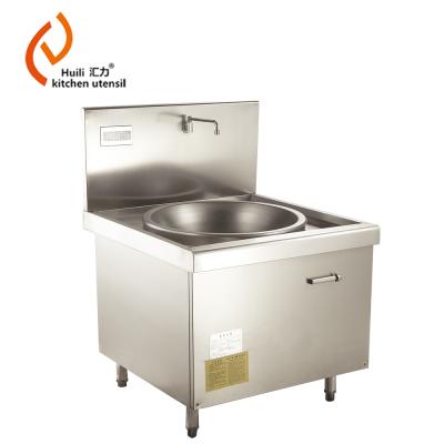 China Heavy Duty Commercial Hotel Stainless Steel Induction Fryer with Large Wok for School in Shunde for sale