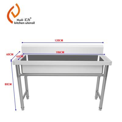 China Without Faucet Commercial Long Sink High Quality Stainless Steel For School And Hotel Hand Washing for sale