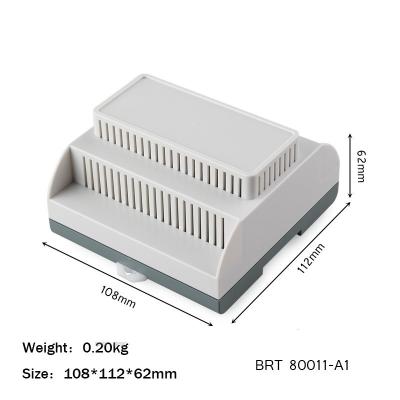 China 108*112*62mm PLC Box Din Rail Mounting Enclosure With UL94 V0 Fire Resistant for sale