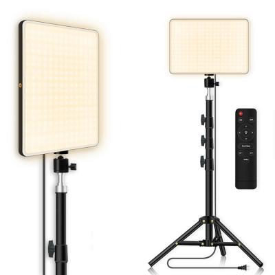 China Foldable Desktop Mount LED Video Light with Dimmable LED Photo Studio Live Photography Professional Remote Control Sufficiency Lamp M24 for sale