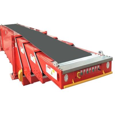 China Senad High Quality Heat Resistant Loading Unloading Mobile Fixed Telescopic Conveyor Belt For Logistics Warehouse for sale