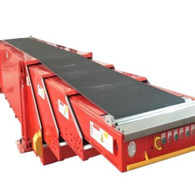 China Shanghai senad high quality heat resistant belt telescopic conveyor for logistics share automatic loading and unloading for sale