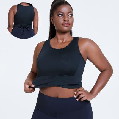 China 2021 Breathable Plus Size Sports Wear Women Sports Bra Yoga Fitness Gym Bra Crop Top L-4XL for sale