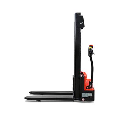 中国 Rough Terrain Hydraulic Stacker 2 ton Powered Full Electric Walk Pallet Stacker Jack 販売のため