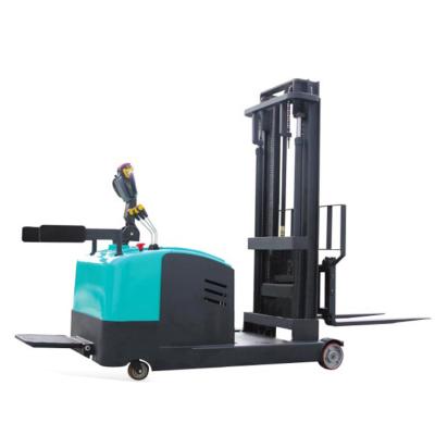 China 1500kgs 1.5ton Counterbalanced Electric Reach Pallet Stacker With Adjustable Forks for sale