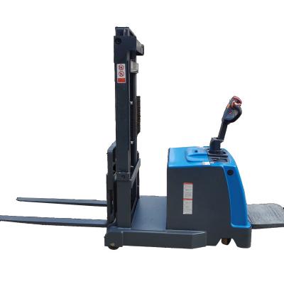 China 1ton/1.5ton Hydraulic Electric Reach Pallet Stacker Walkie Electric Pallet Stacker for sale