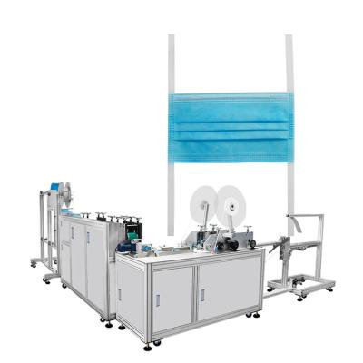 China High Speed Medical Mask Making Machine Tie On Face Mask Machine Mask Ear Loop Knitting Machine à venda