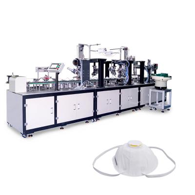 China 5 ply Automatic Head Loop Cup Mask Machine kn95 Head-mounted Mask Machine 1860 Cup Type Shaped Mask Making Machine for sale