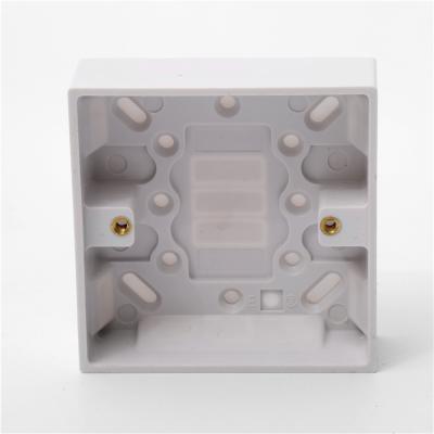 China UK Standard Household Bakelite Switch Junction Box Wall Mount Rectangular Switch Box 8.6*3*8.6cm for sale