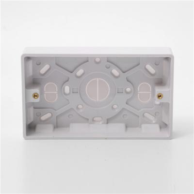 China Water Proof Factory Direct Sales British Installation Switch Box Junction Plastic Residential Electrical Switch Box for sale