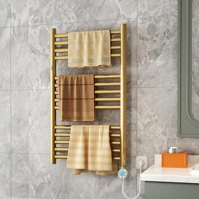 China Heater Doz Gold Luxury Towel Bathroom Radiators ElectricTowel Warmer for sale